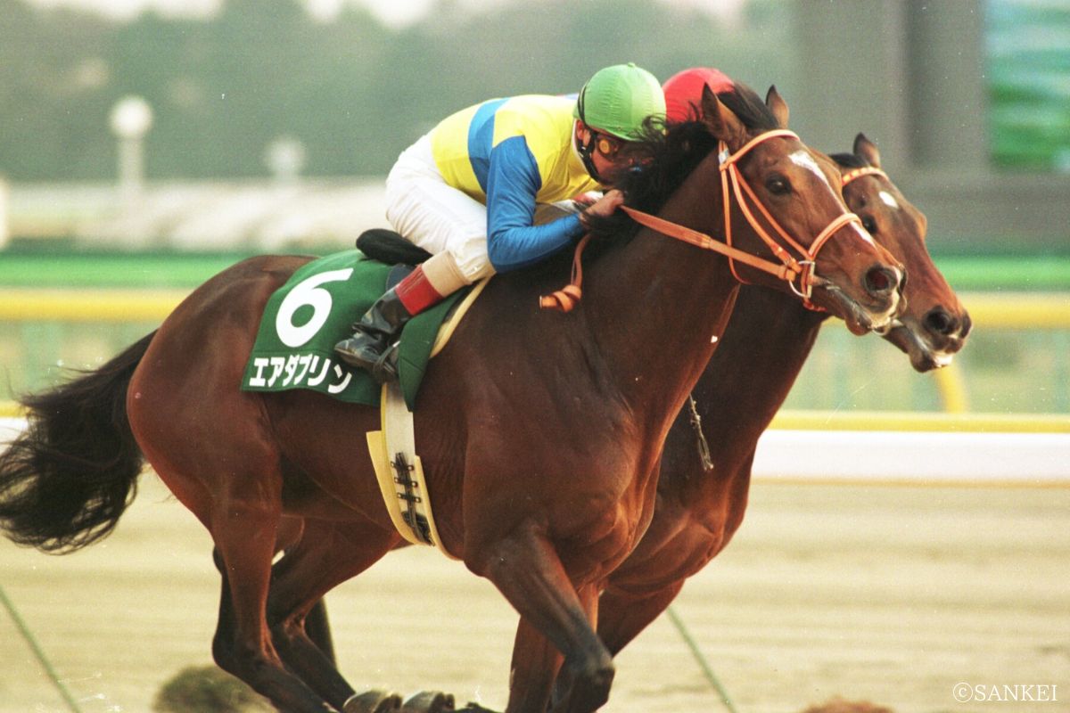 1995年ダイヤモンドSを制した時のエアダブリン