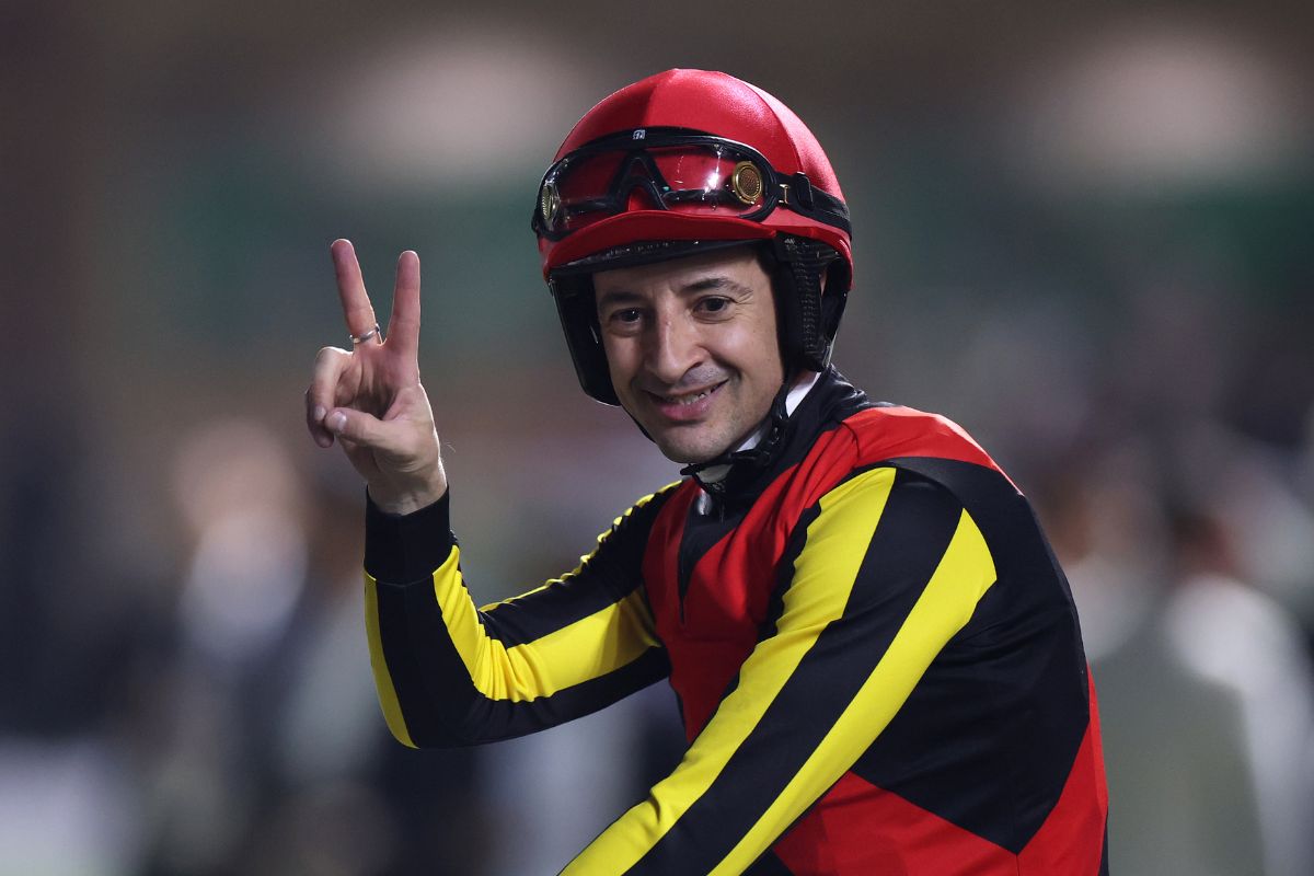 1351ターフスプリントを制したC.ルメール騎手(Photo by Francois Nel/Getty Images)