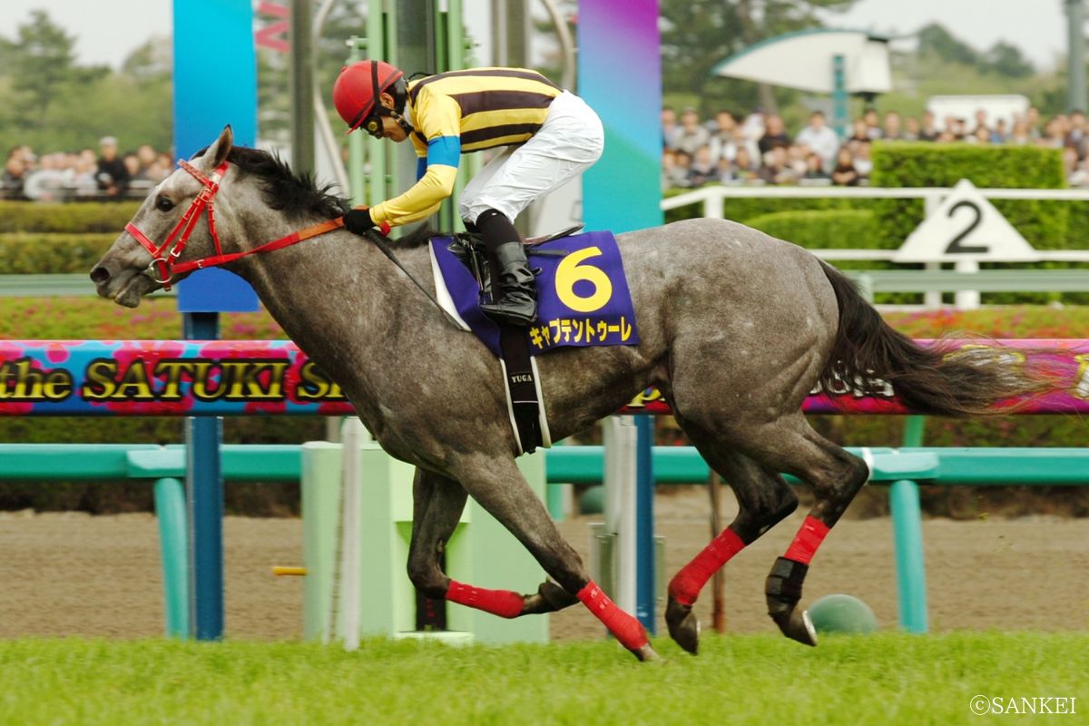 2008年皐月賞を制したキャプテントゥーレ