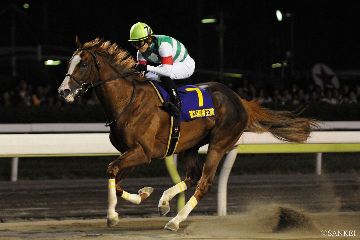 2012年帝王賞を制した時のゴルトブリッツ