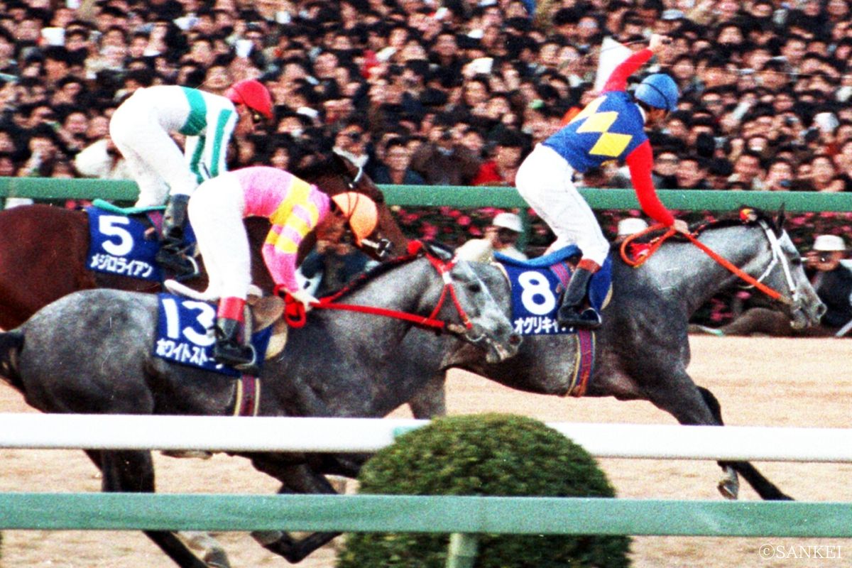 1990年有馬記念を制した時のオグリキャップ