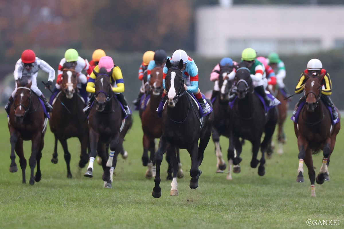 2023年天皇賞・秋を制した時のイクイノックス(写真中央)
