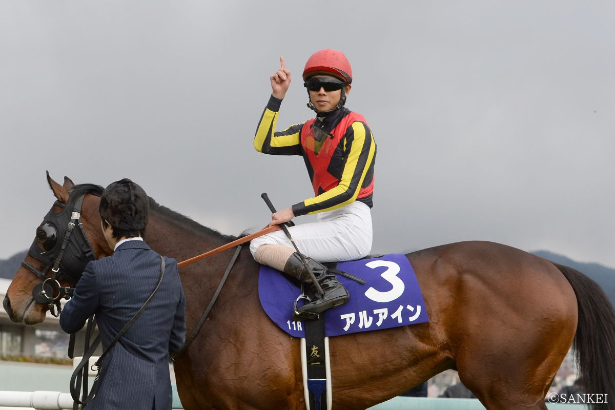 2019年大阪杯でG1初制覇を果たした時の北村友一騎手(アルアイン)