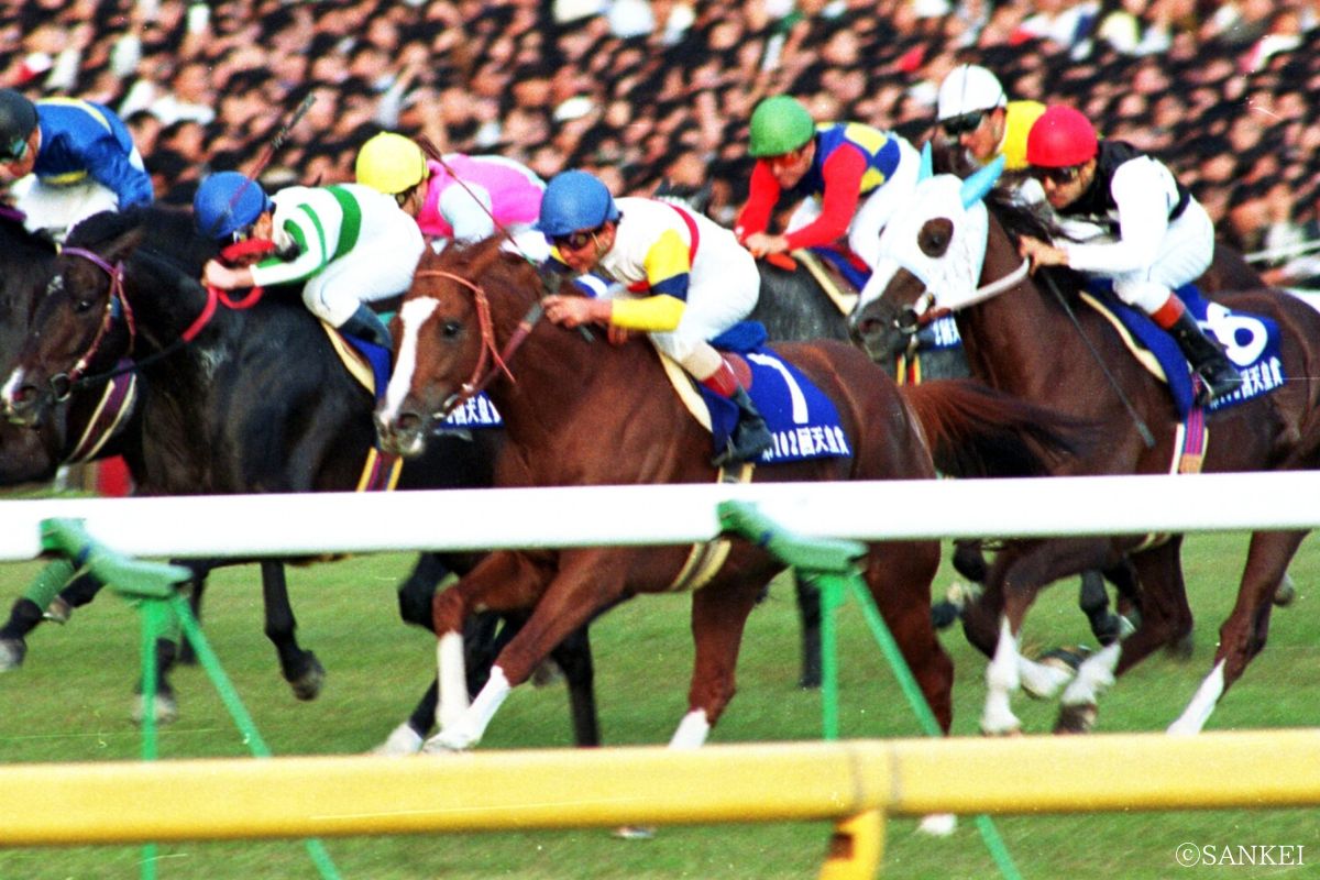 1990年天皇賞（秋）を制した時のヤエノムテキ