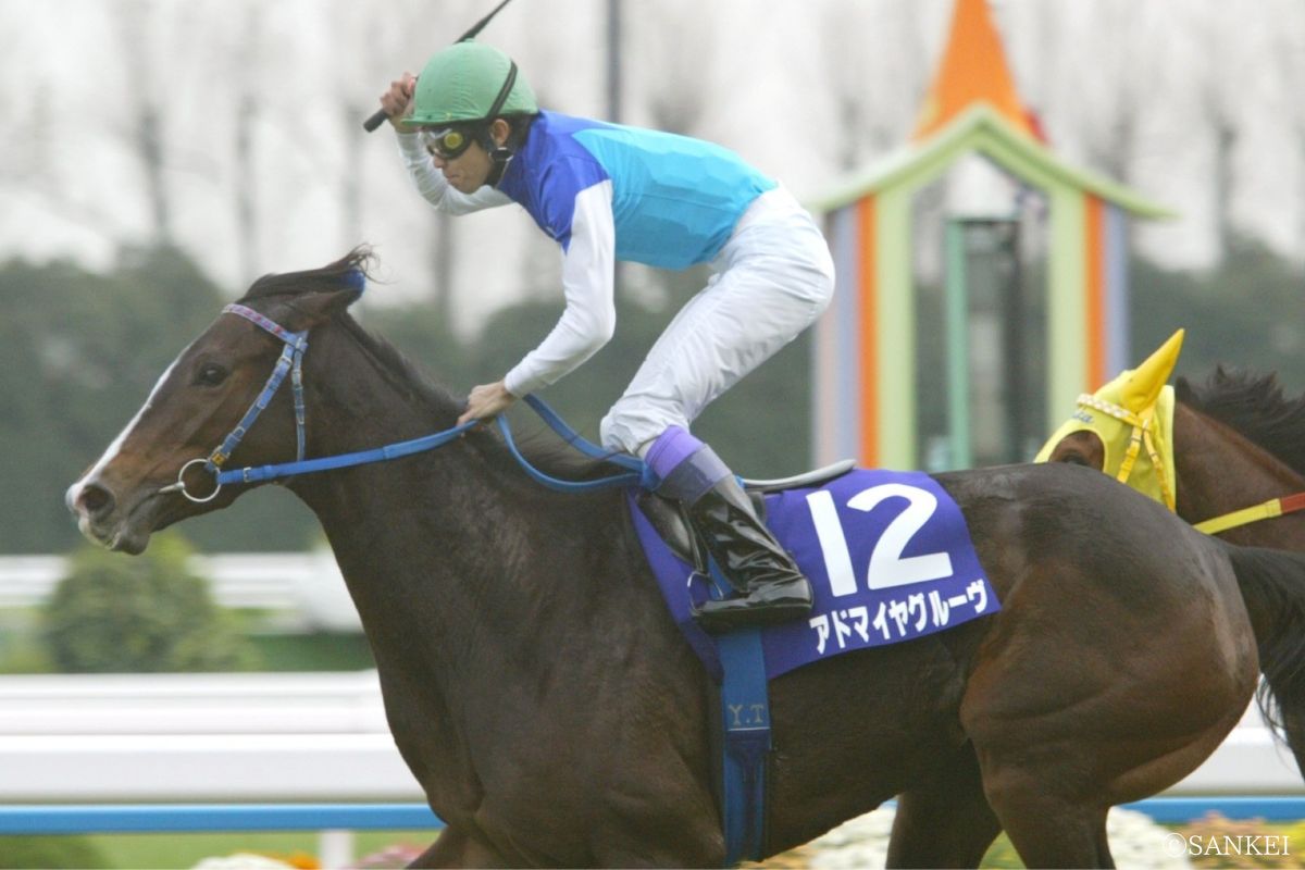 2004年エリザベス女王杯を制した時のアドマイヤグルーヴ