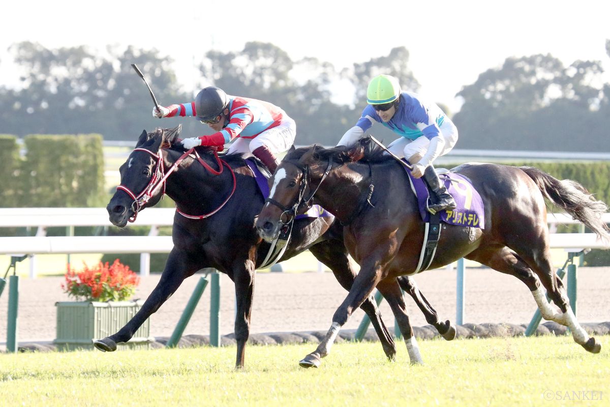 2020年菊花賞を制した時のコントレイル(写真左)