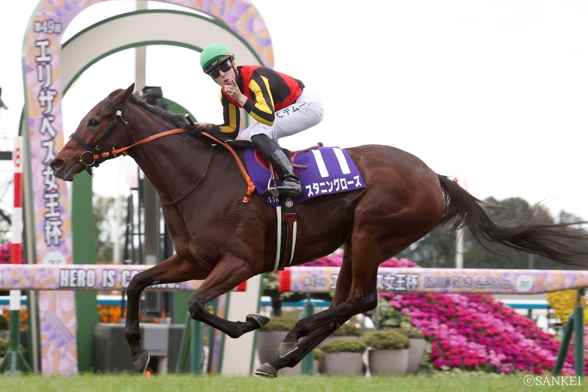 2024年エリザベス女王杯を制した時のスタニングローズ