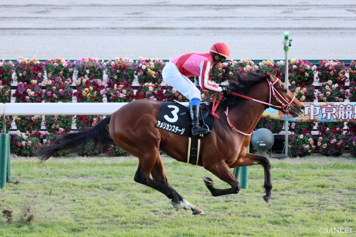 2024年中京2歳Sを制した時のアメリカンステージ