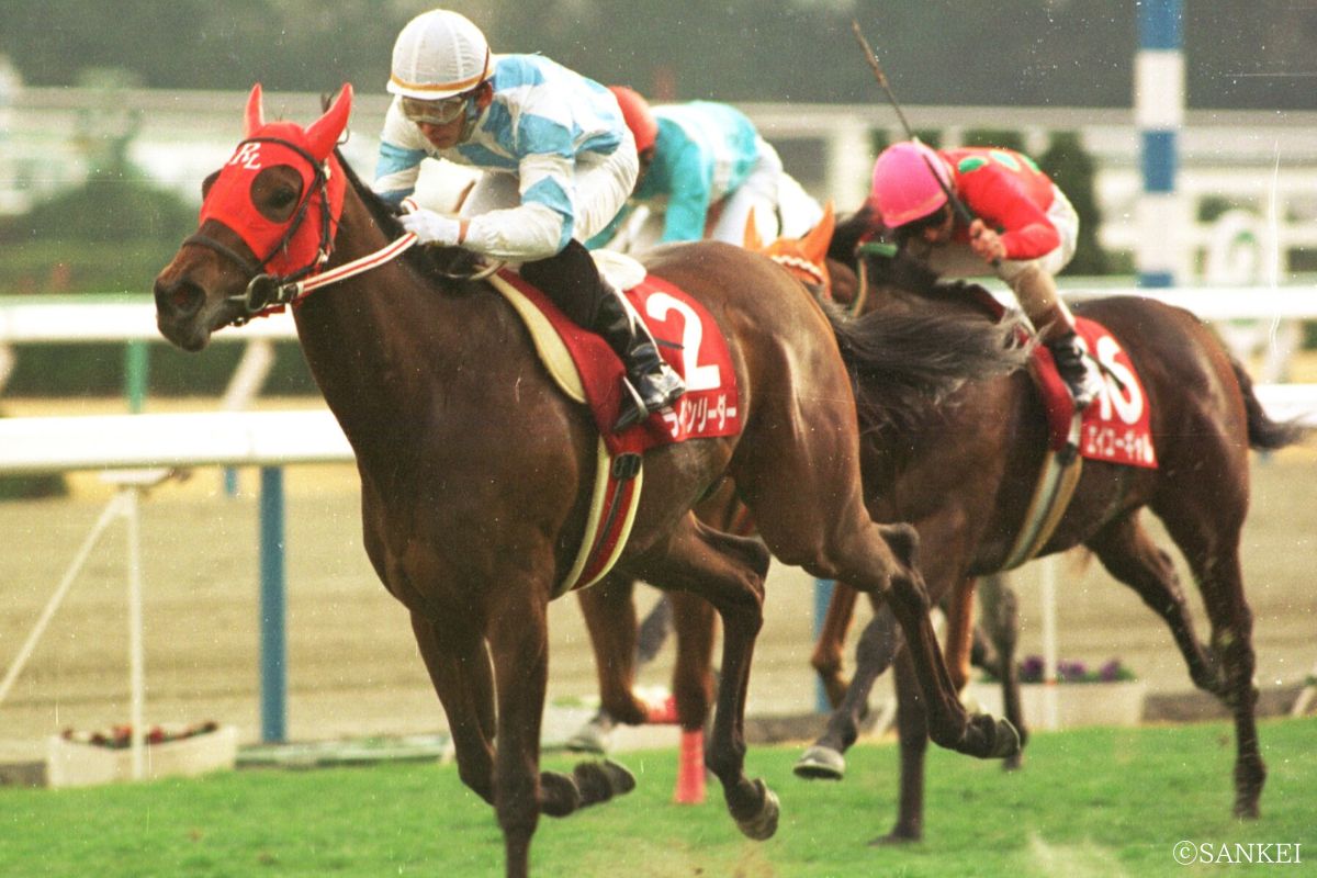 1995年報知杯4歳牝馬特別を制した時のライデンリーダー