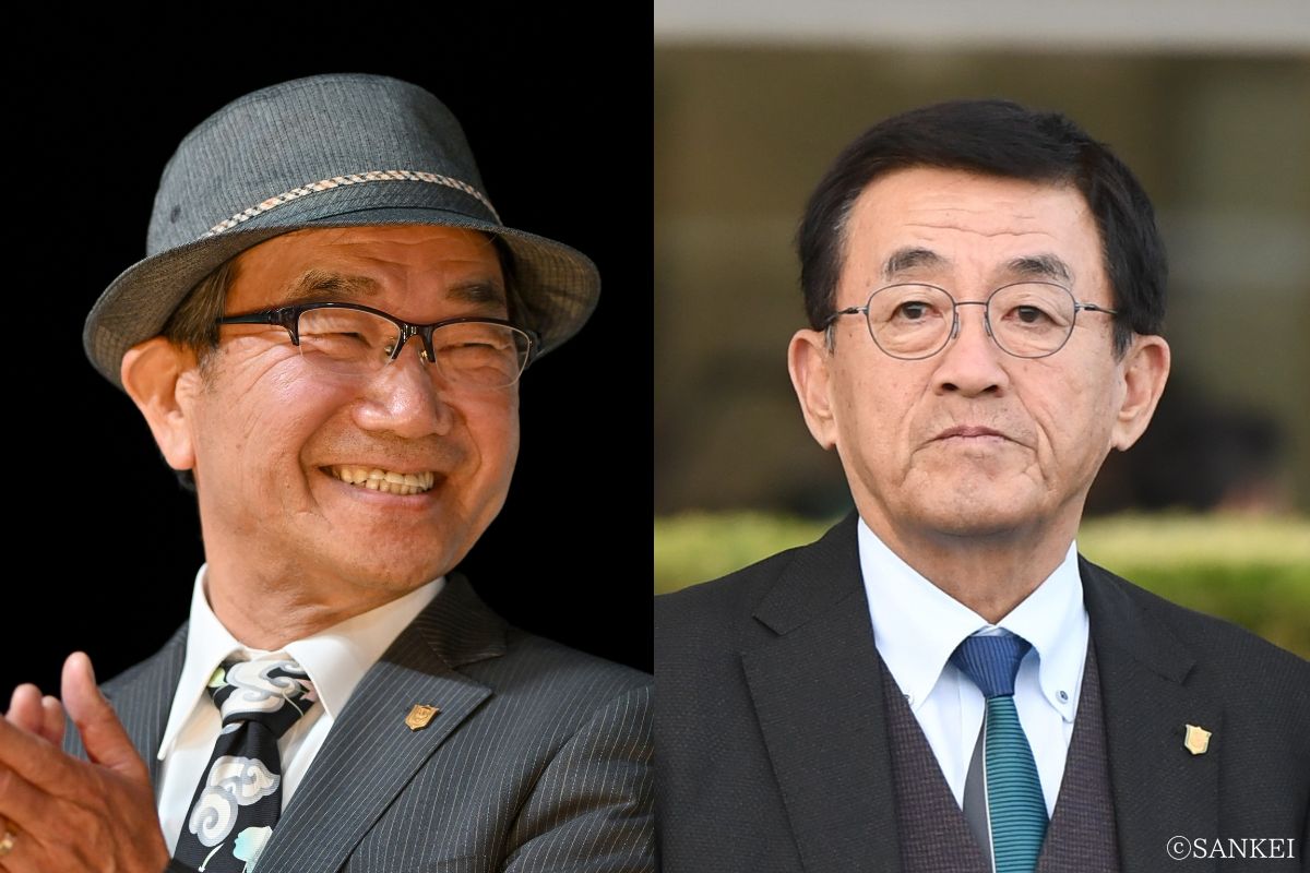 佐々木晶三調教師(写真左)と西園正都調教師(写真右)