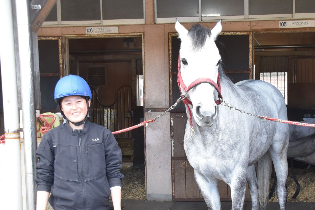第108期騎手候補生の落合さくらさん