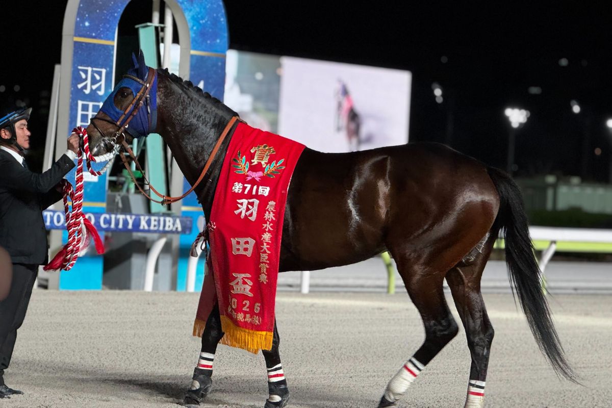 2026年羽田盃の口取り式・優勝馬フィンガー