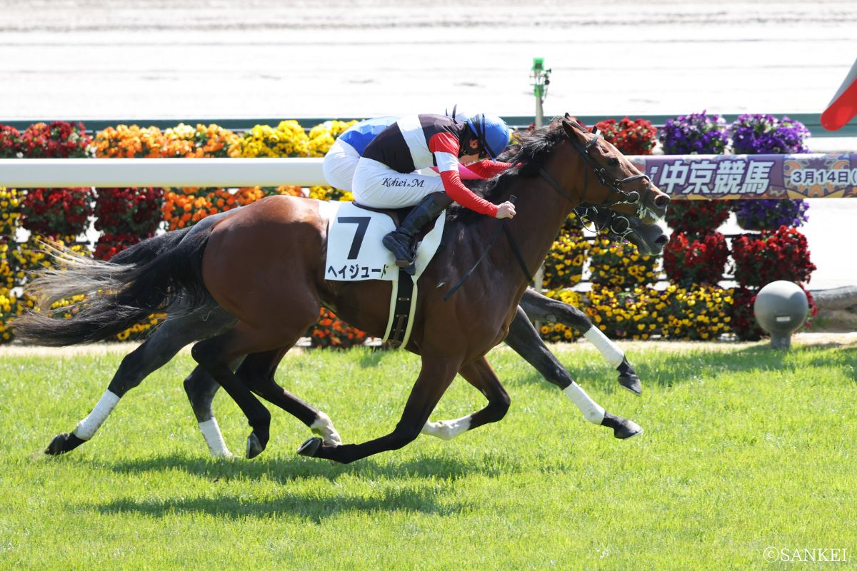 2026年3月15日（中京） 3歳未勝利/2着ヘイジュード、1着 メイショウナルカミ